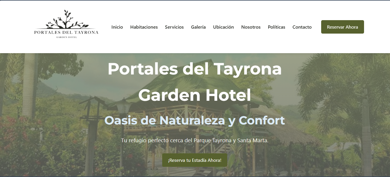 Index Web Hotel Portales del Tayrona